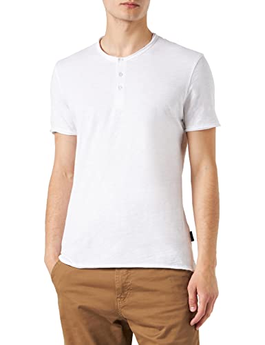 Sisley Men's 3YR7S1009 T-Shirt, White 101, L von SISLEY