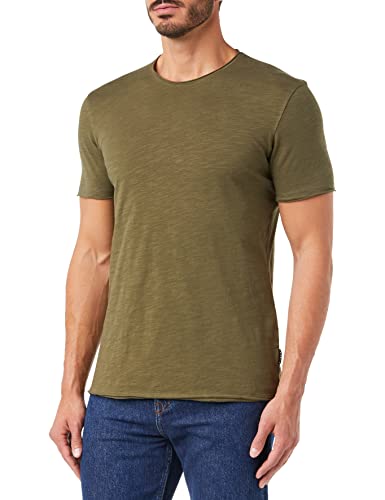 Sisley Men's 3YR7S101K T-Shirt, Military Green 35A, L von SISLEY