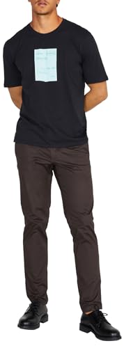 Sisley Mens Trousers 4TEQSF02E Pants, Dark Grey 133, 44 von SISLEY