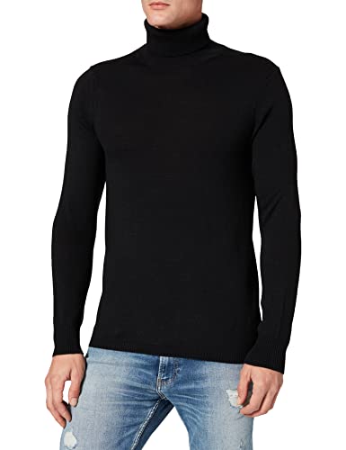 Sisley Mens Turtle Neck 1165S2226 Sweater, Black 907, S von SISLEY