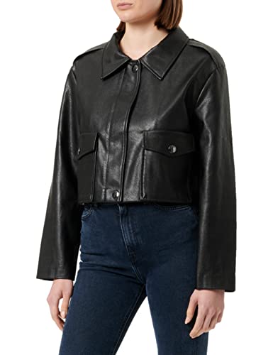 Sisley Women's 21DYLN01Z Jacket, Black 100, 40 von SISLEY