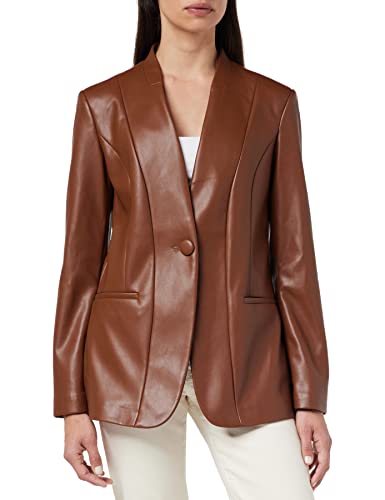 Sisley Women's 2MTMLW00W Jacket, Brown 068, 34 von SISLEY