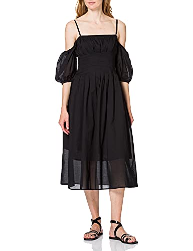 Sisley Women's 4HO15VHO6 Dress, Black 100, 36 von SISLEY