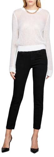 Sisley Women's Trousers 44PMLE01K Jeans, Black Denim 811, 33 von SISLEY