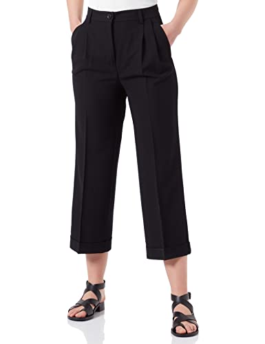 Sisley Women's Trousers 4KVXLF02H Pants, Black 100, 38 von SISLEY