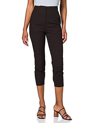 Sisley Women's Trousers 4QKV55CI6 Pants, Nero 100, DE 32(IT 38) von SISLEY