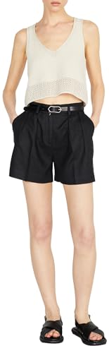 Sisley Womens 4AGHL900Q Shorts, Black 100, 38 von SISLEY