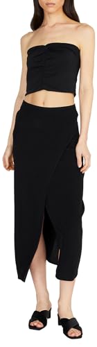 Sisley Womens 4B5FL0016 Skirt, Black 100, 38 von Sisley