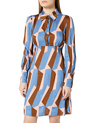 Sisley Womens 4OKR5VGR7 Dress, Fantasy Multicolor 76H, DE 38 von SISLEY