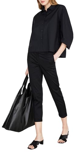 Sisley Womens 5FUALQ03X Shirt, Black 100, XS von SISLEY