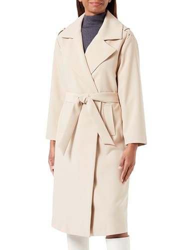 Sisley Womens Coat 2MT4LN02N Trenchcoat, Light Beige 3A6, 34 von SISLEY