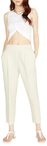 Sisley Womens Trousers 4AGHLF00S Pants, Beige 14Z, 34 von SISLEY