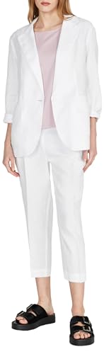 Sisley Womens Trousers 4AGHLF00S Pants, White 101, 34 von SISLEY