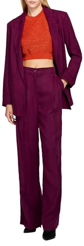 Sisley Womens Trousers 4BJFLF02Z Pants, Purple 2P4, 60 von SISLEY