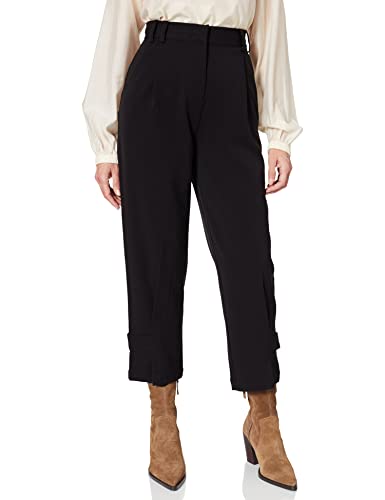 Sisley Womens Trousers 4DOPLF004 Pants, Black 100, 42 von SISLEY