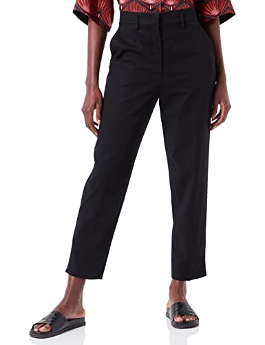 Sisley Womens Trousers 4IULLF00V Pants, Black 100, 34 von Sisley