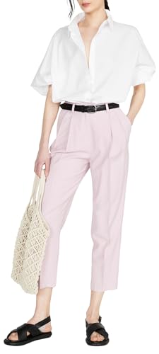 Sisley Womens Trousers 4TURLF039 Pants, Lilac 24D, 34 von SISLEY