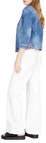 Sisley Womens Trousers 4ZY7LF038 Pants, White 101, 34 von SISLEY