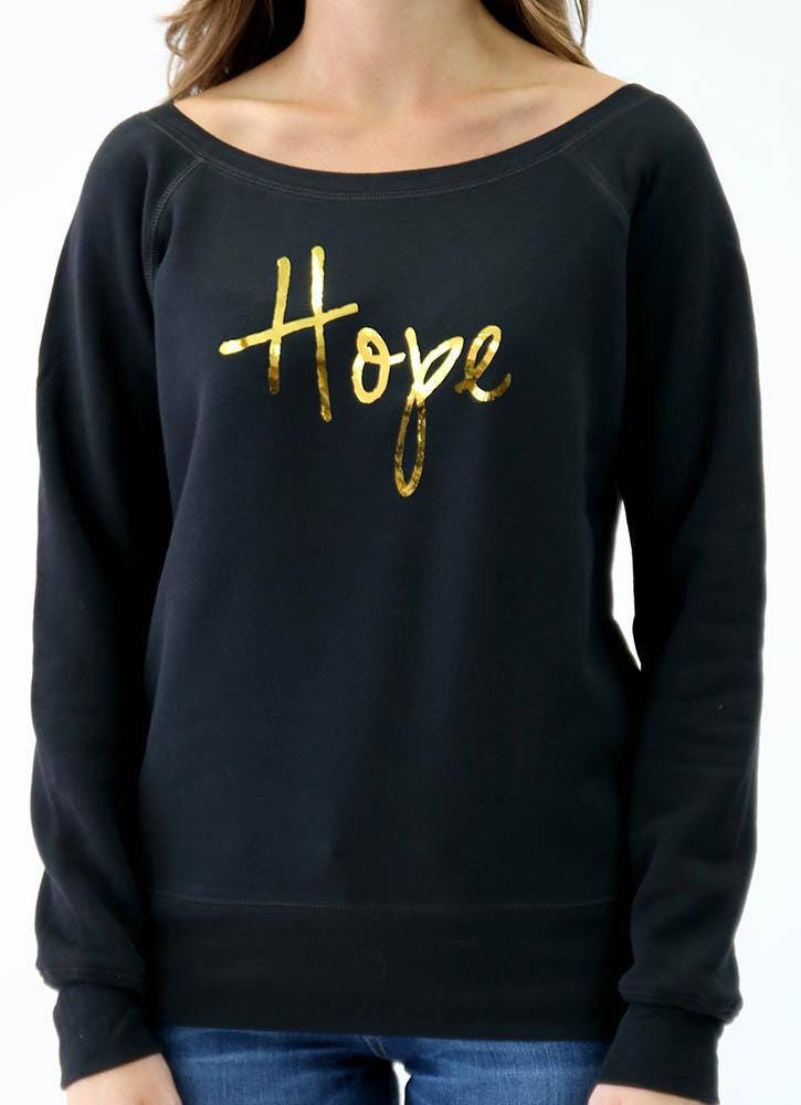 Hoffnung Wideneck Sweatshirt von SissiandCo