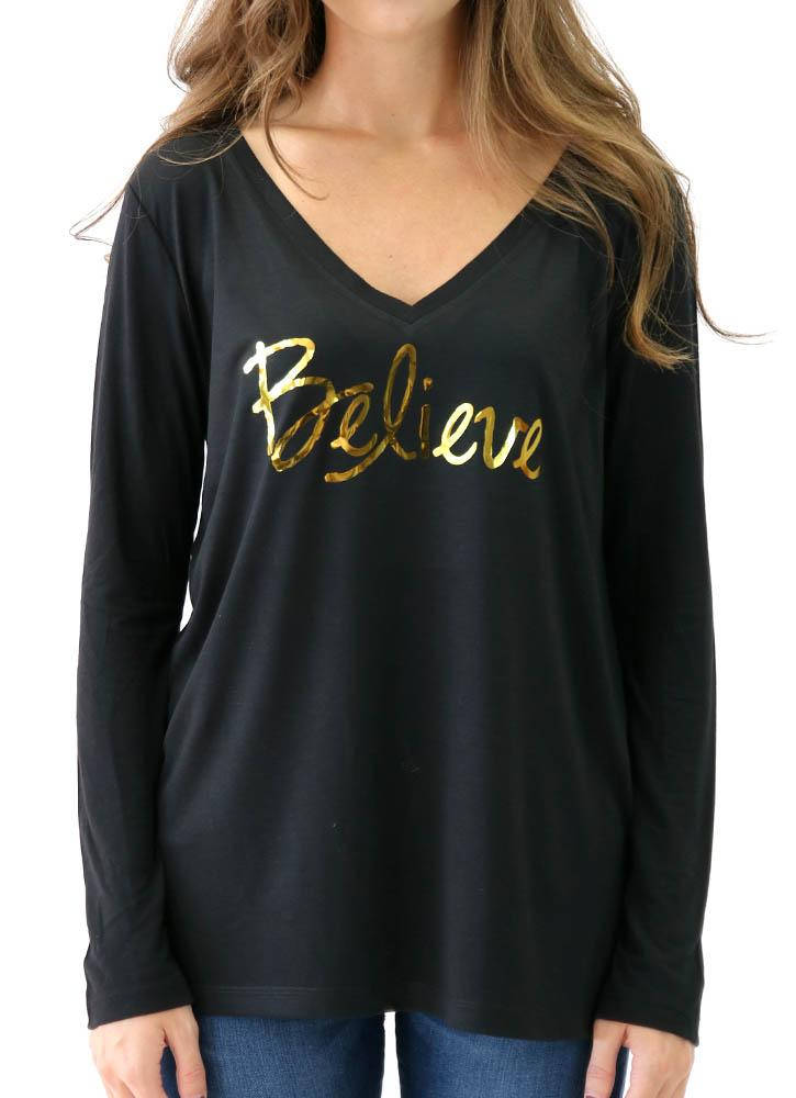 Lange Ärmel Flowy Glauben von SissiandCo