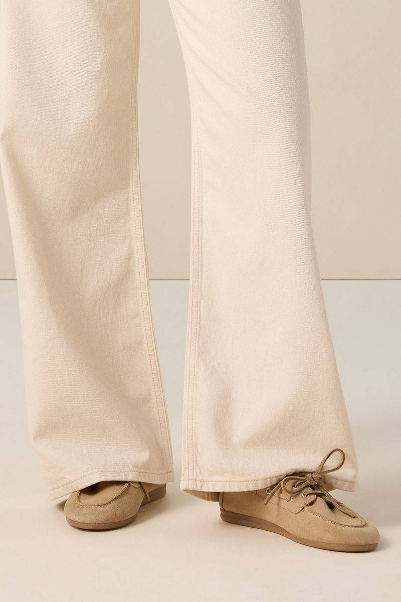 Bootsschuhe Aus Veloursleder - Beige von Sissy-Boy