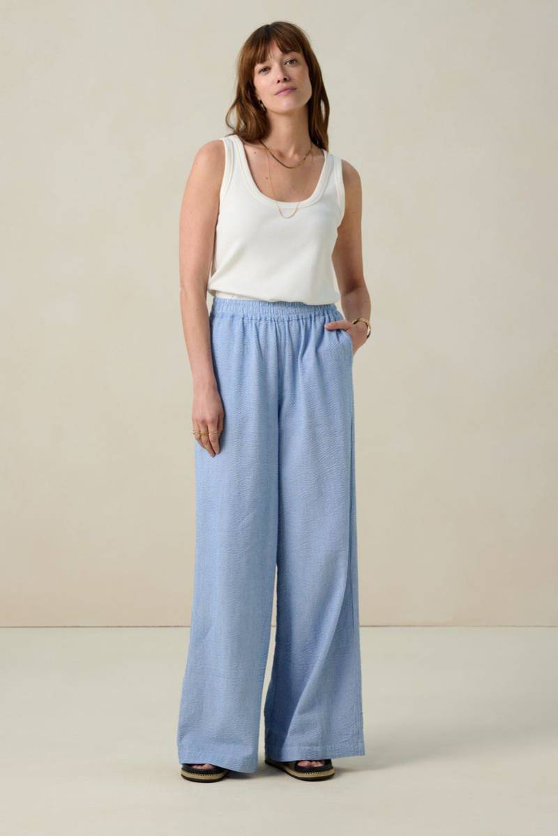 Gestreifte High Waist Hose - Blau von Sissy-Boy