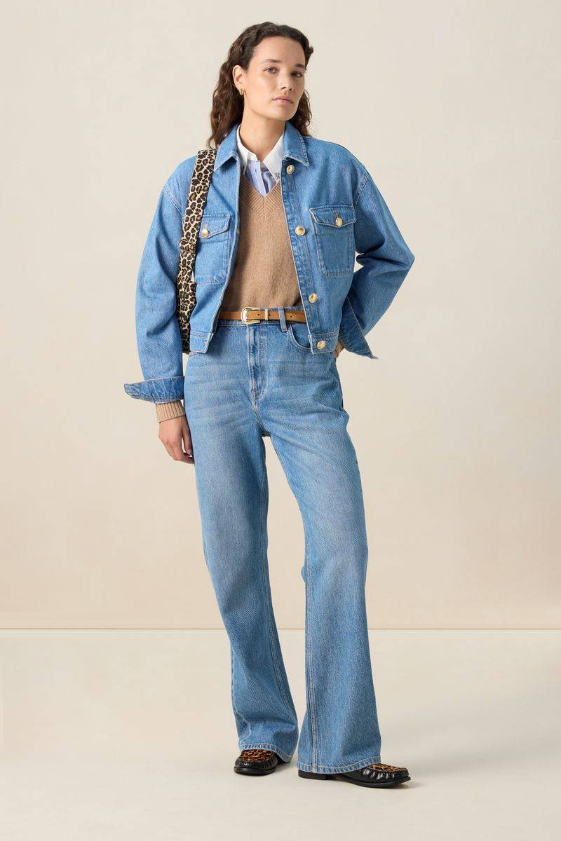 High Waist Flared Jeans - Blau von Sissy-Boy