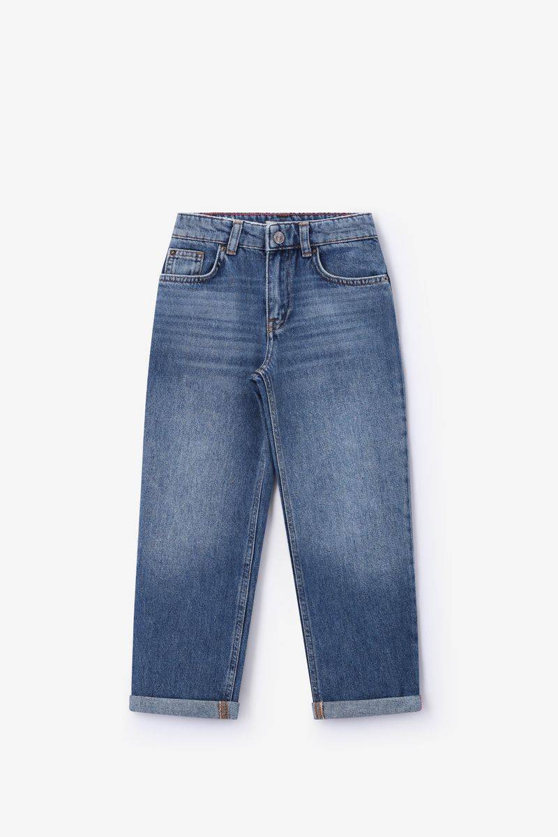 Straight Leg Jeans Mit Mittelhoher Taille - Blau von Sissy-Boy