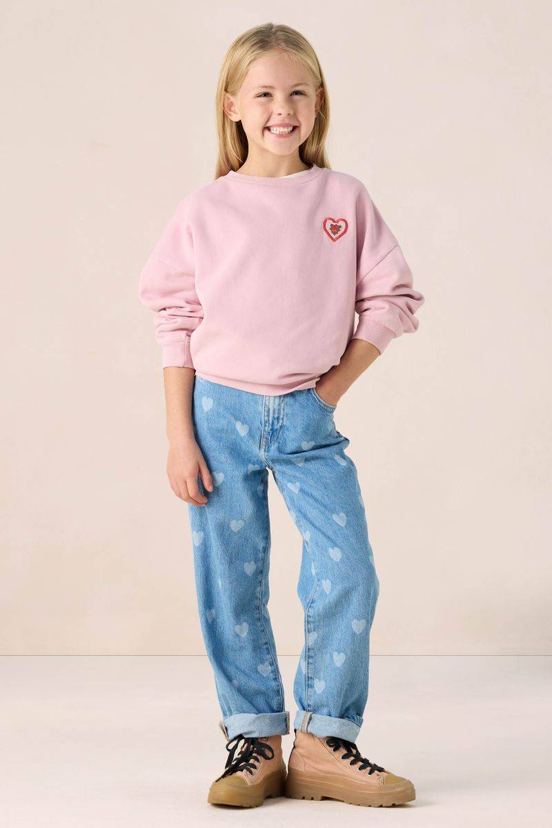 Straight Leg Jeans Mit Herzmuster - Blau von Sissy-Boy