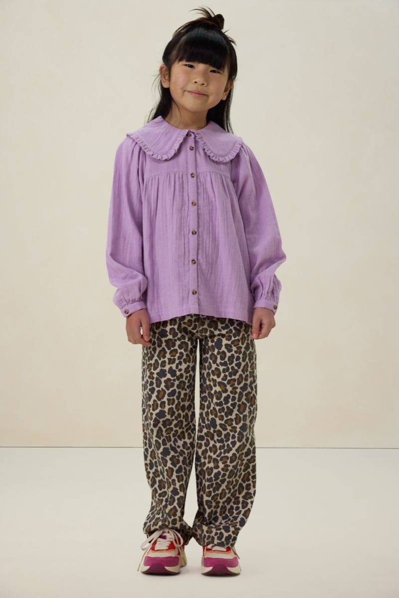 Bluse Mit Großem Kragen - Flieder von Sissy-Boy