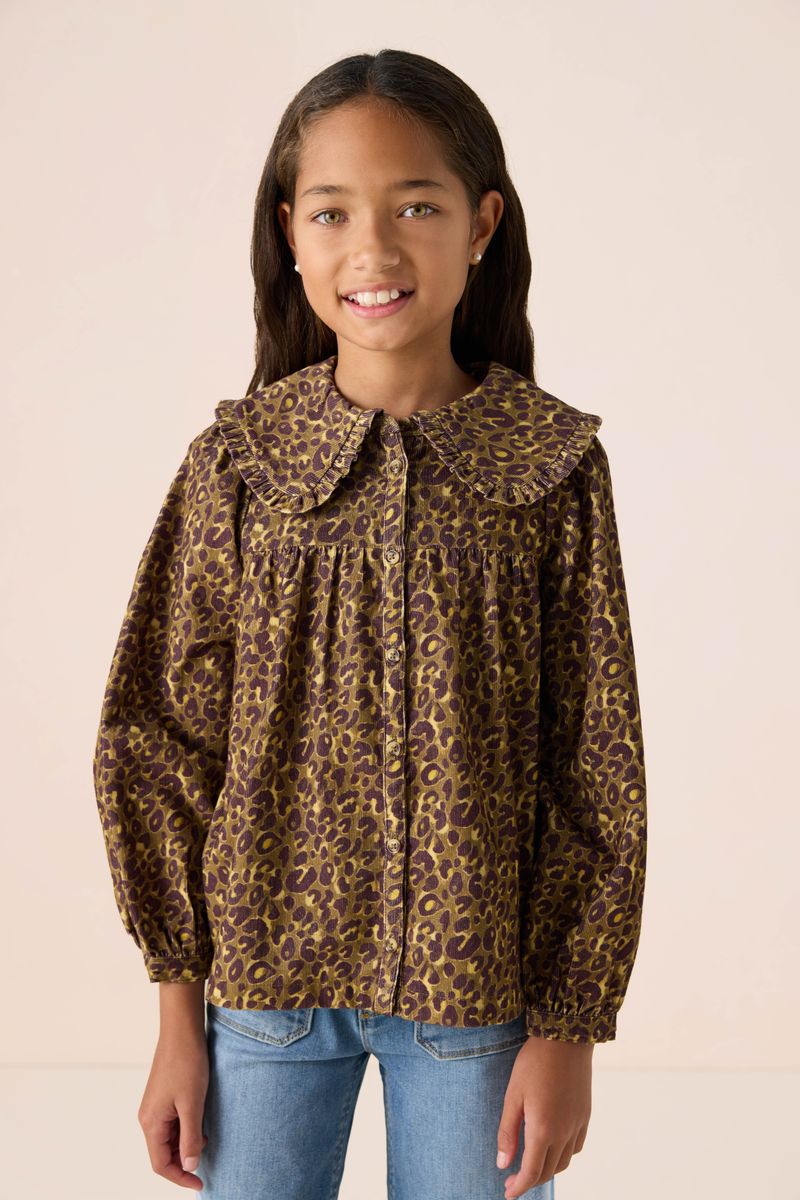 Bluse Mit Leoprint - Dunkelgrün von Sissy-Boy