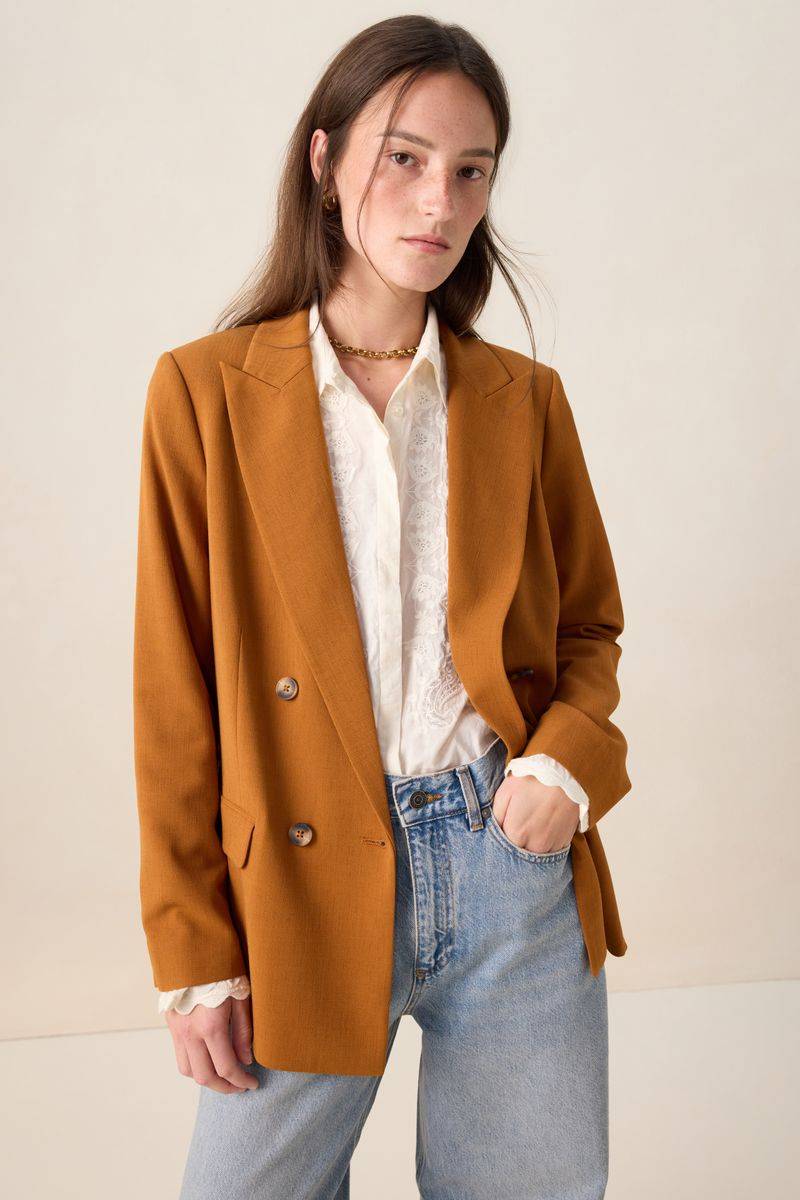 Blazer Mit Doppelter Knopfleiste - Braun von Sissy-Boy