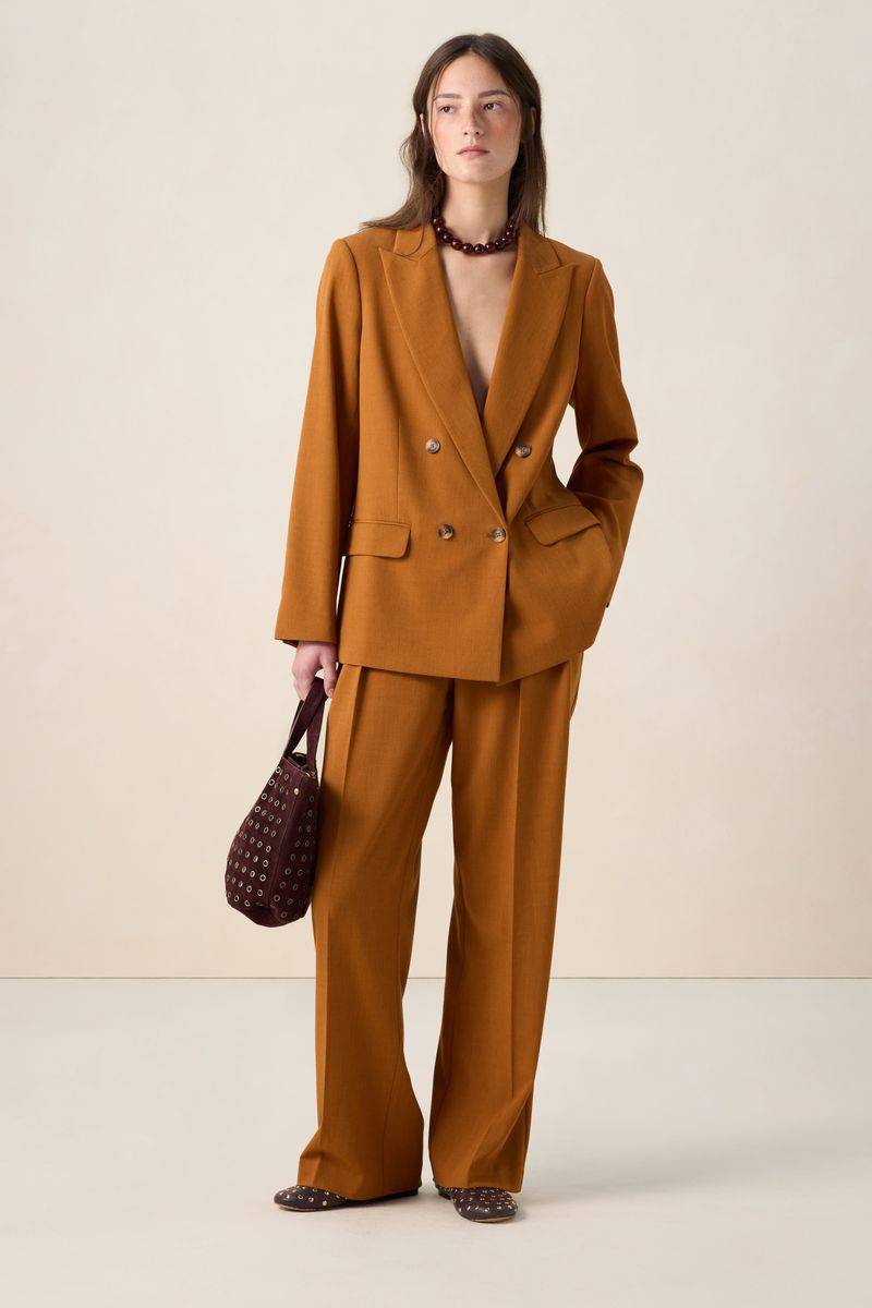 Weite High Waist Hose - Braun von Sissy-Boy