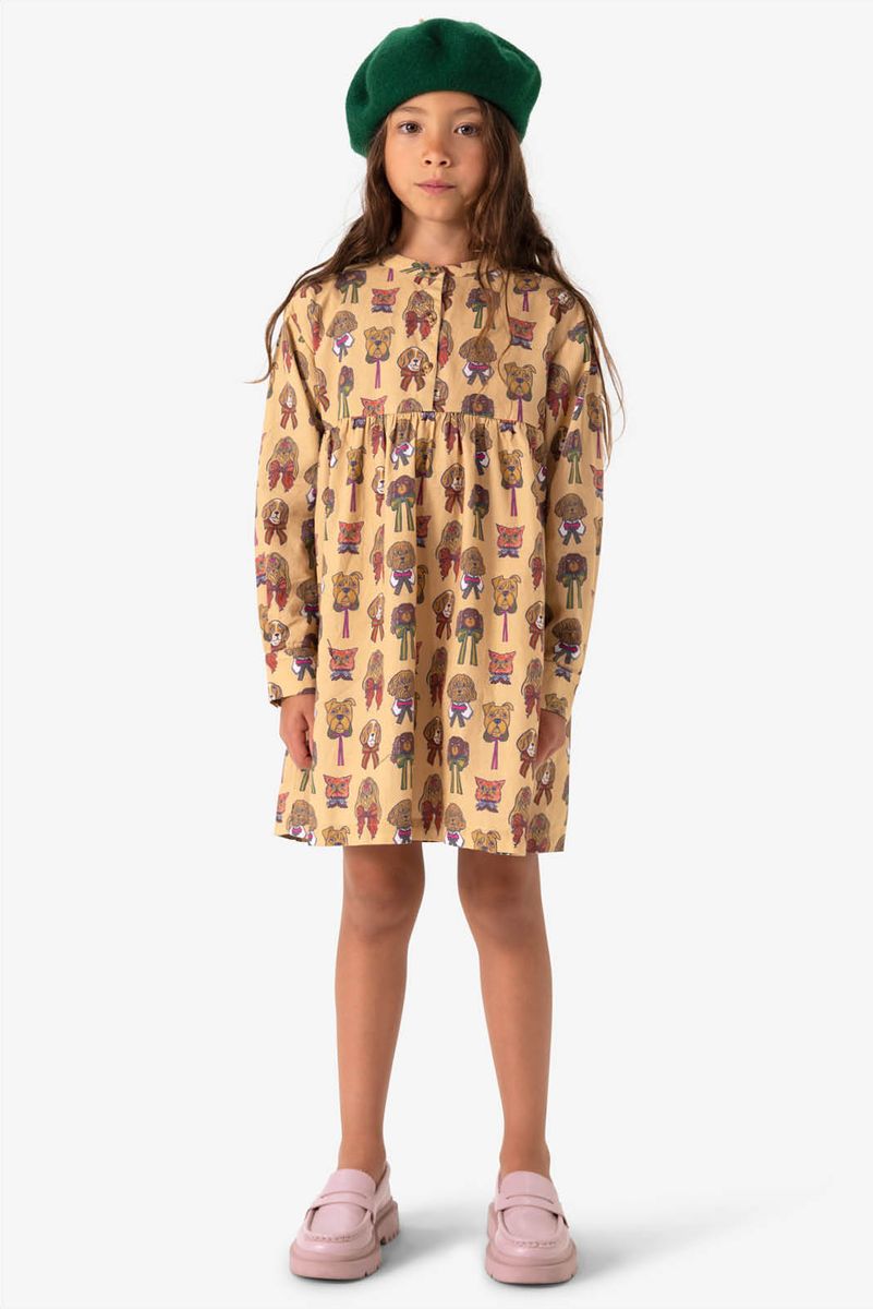 Kleid Mit Hunde-Print - Braun von Sissy-Boy