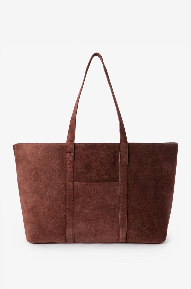 Veloursleder-Shopper - Braun von Sissy-Boy