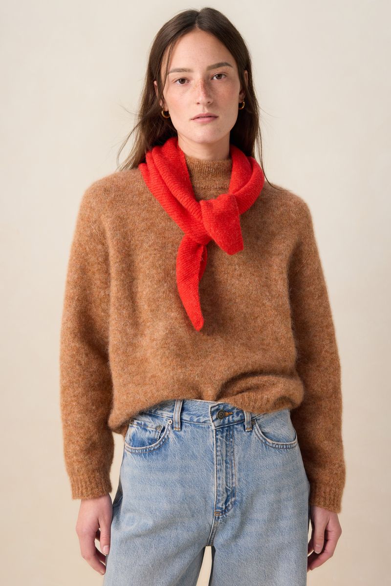 Wollpullover Mit Stehkragen - Braun von Sissy-Boy