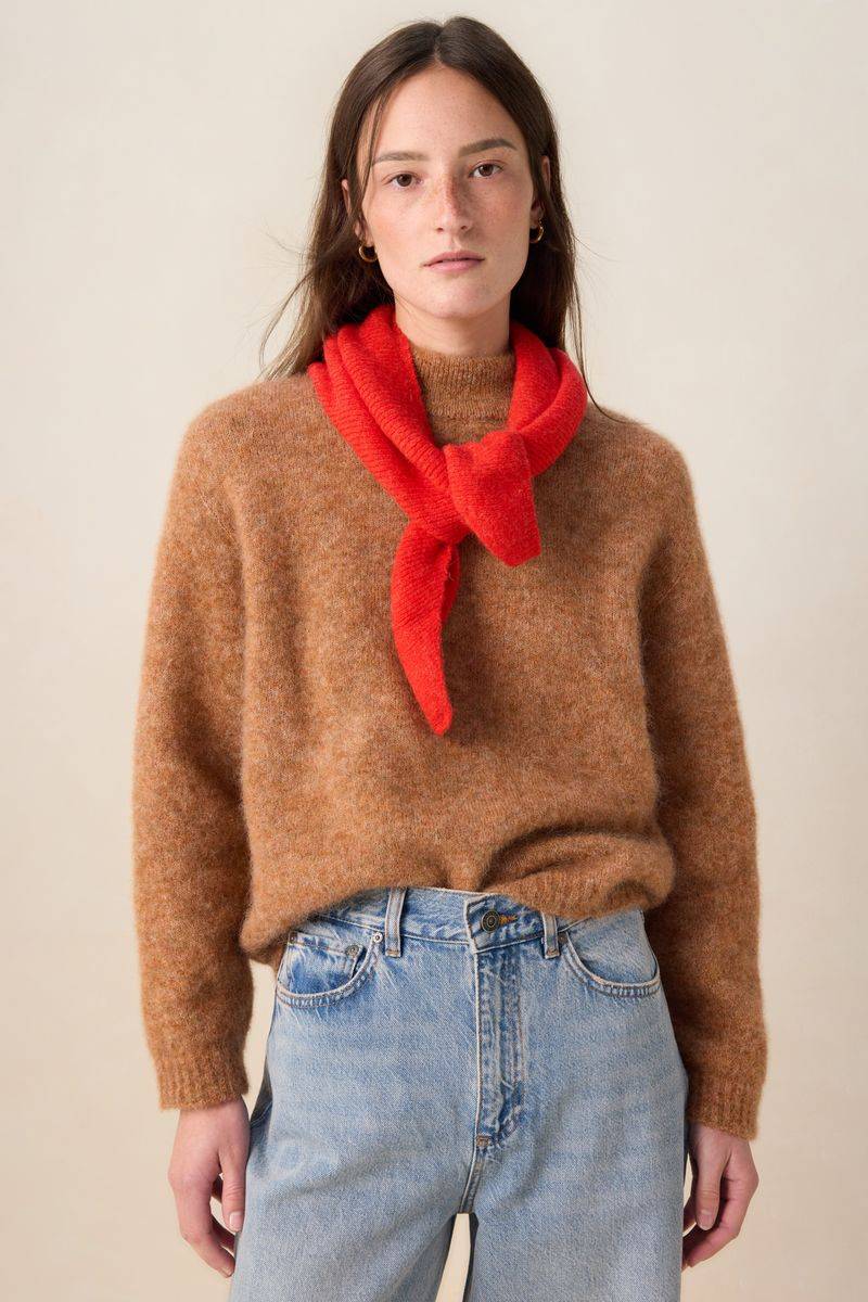 Wollpullover Mit Stehkragen - Braun von Sissy-Boy