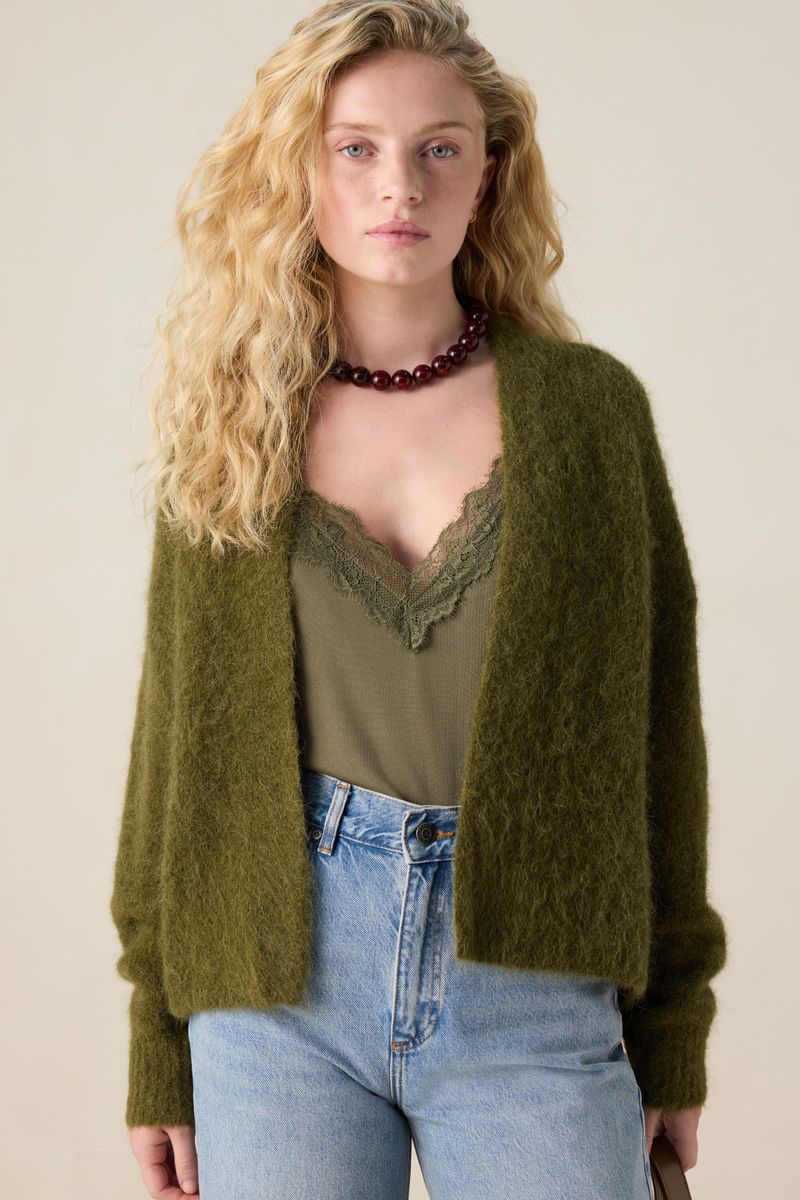 Strickjacke - Dunkelgrün von Sissy-Boy