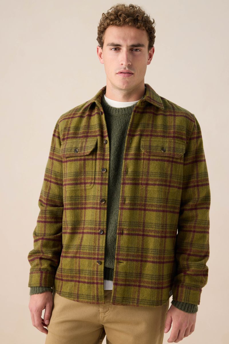 Donkergroen Geruit Overhemd von Sissy-Boy