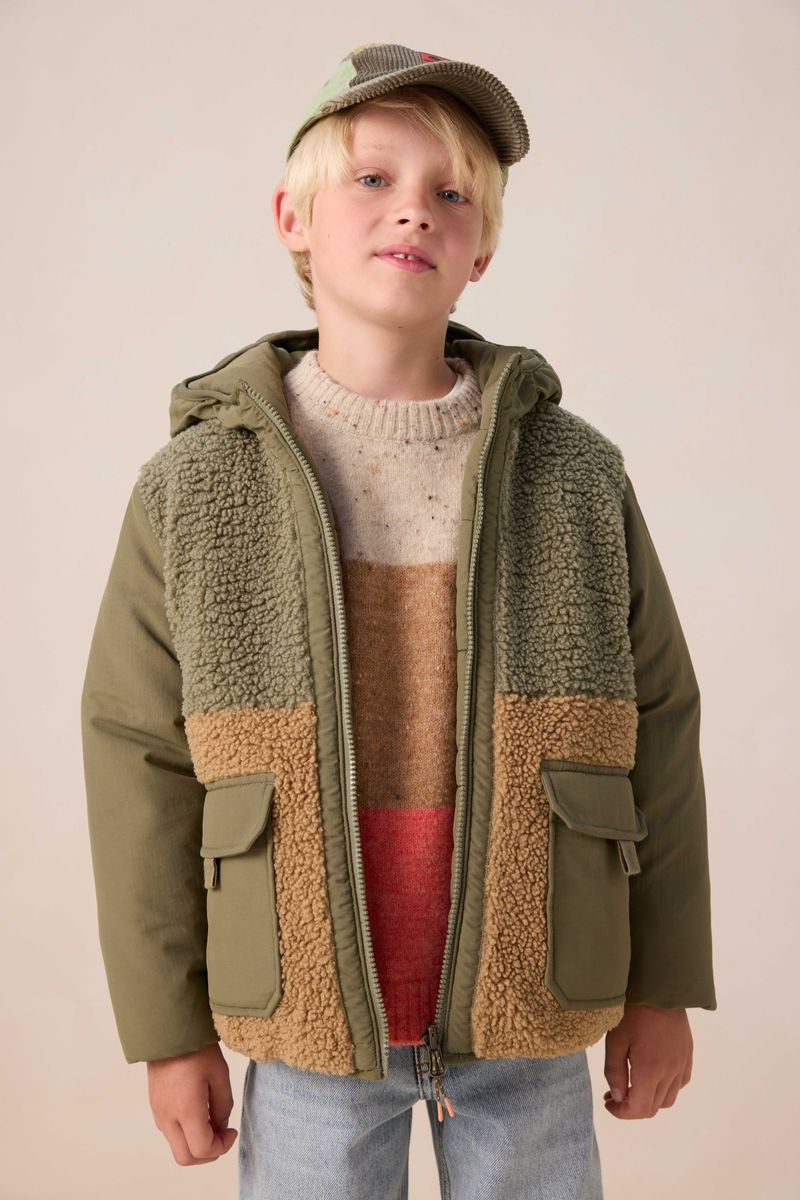 Teddy-Jacke Zum Wenden - Dunkelgrün von Sissy-Boy