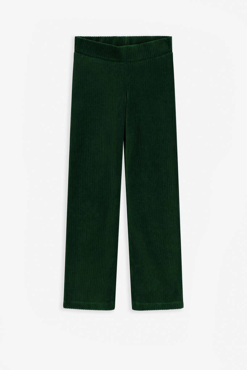 Cord-Leggings Mit Schlag - Dunkelgrün von Sissy-Boy