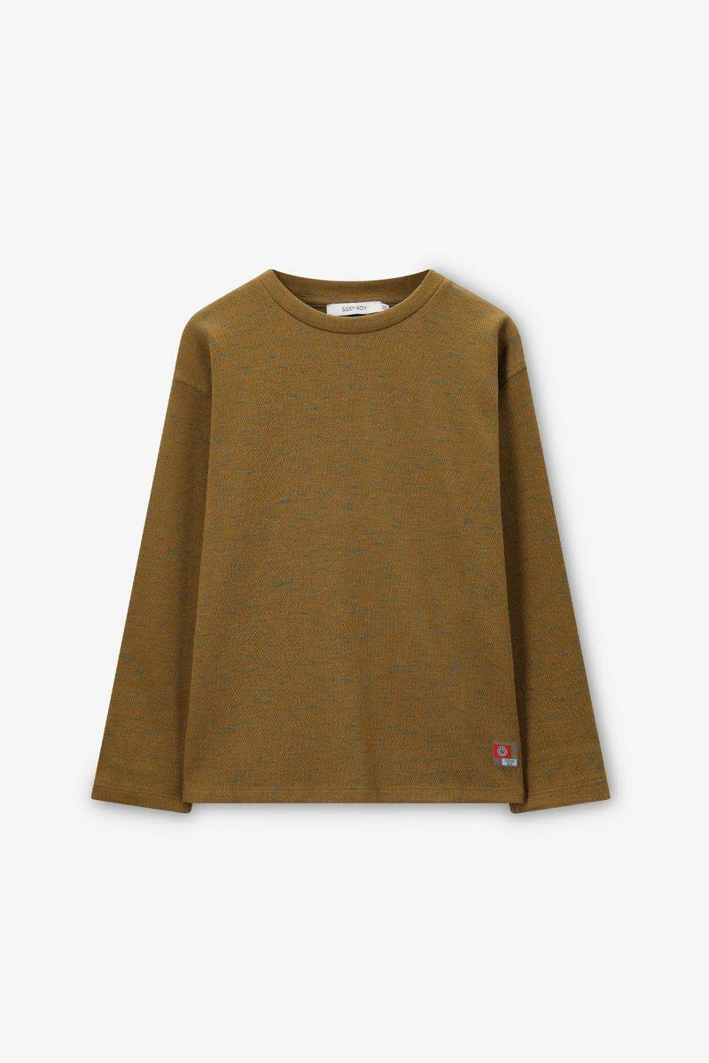 Strukturiertes Langarmshirt - Dunkelgrün von Sissy-Boy