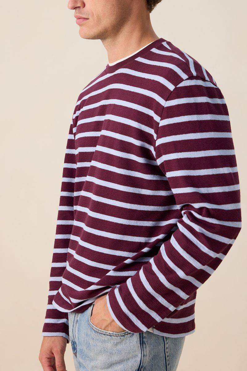 Gestreiftes Langarmshirt - Lila von Sissy-Boy