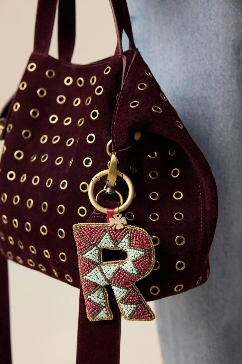 Taschen-Charm Buchstabe R - Dunkelrot von Sissy-Boy