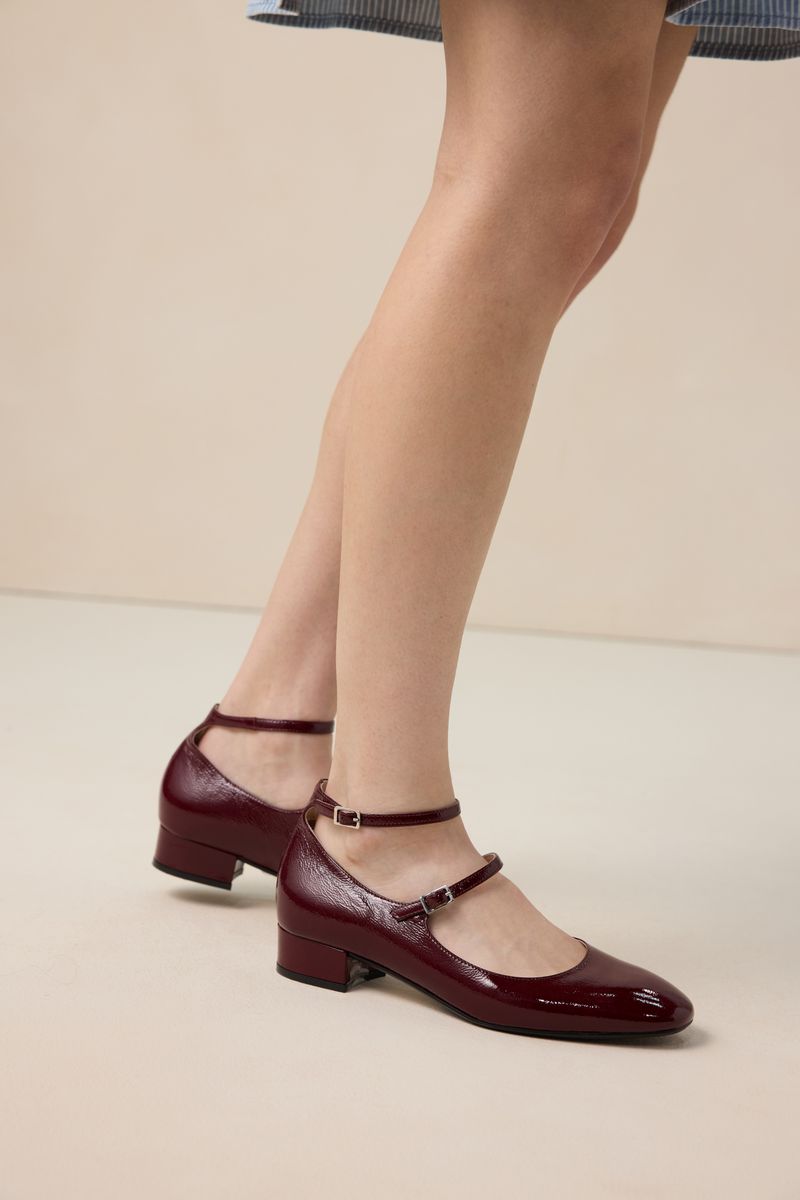 Mary Jane Pumps Aus Leder - Dunkelrot Mary Jane Pumps Aus Leder - Dunkelrot von Sissy-Boy