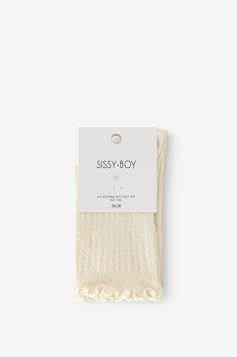 Socken Mit Ajourmuster - Cremeweiß von Sissy-Boy