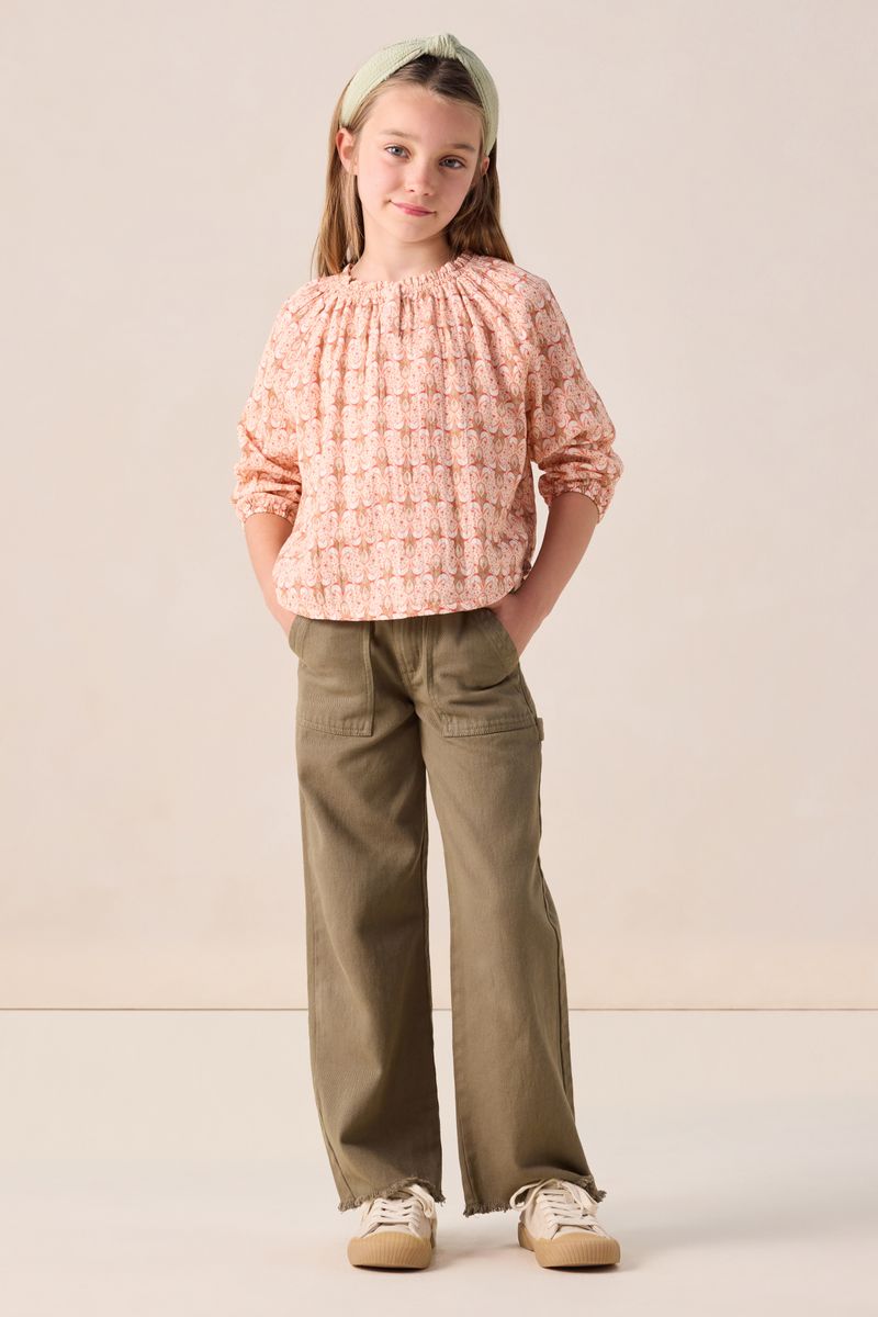 Gemusterte Bluse - Aprikot von Sissy-Boy