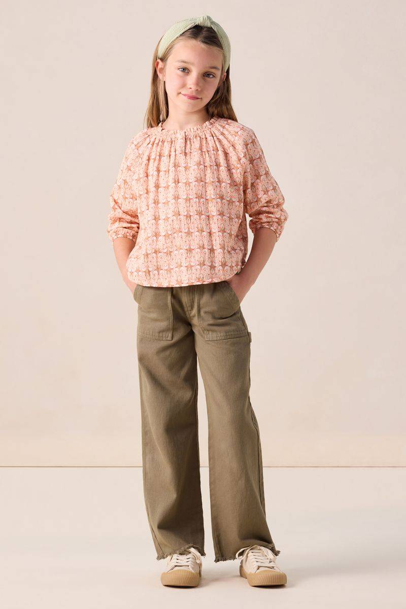 Gemusterte Bluse - Aprikot von Sissy-Boy