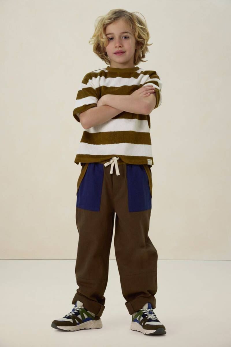 Gestreiftes Nicki-Shirt - Dunkelgrün von Sissy-Boy