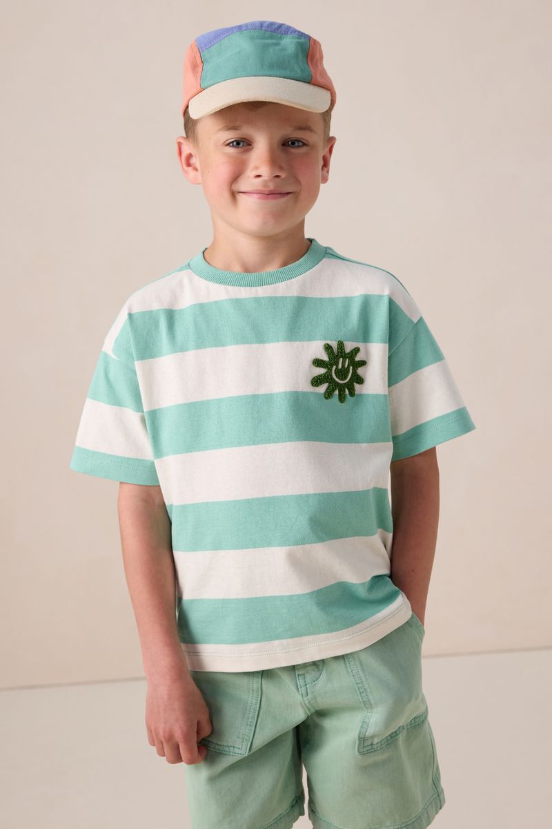 Gestreiftes Oversize-Shirt - Grün von Sissy-Boy